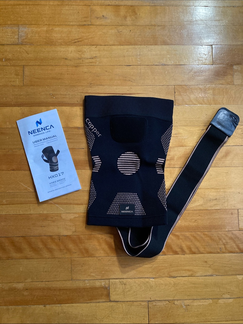 3XL Copper Knee Brace-  Neenca HX017 Knee Brace Support